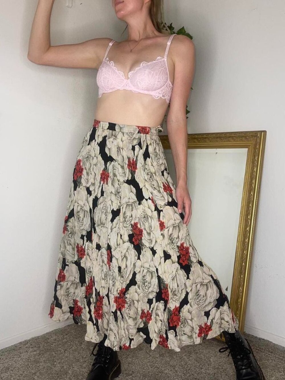 Vintage Neo Nostalgia Boho Indie Fairy Maxi Skirt
